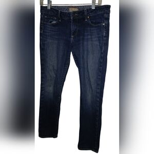 PAIGE Dark Blue Roxbury Crop Jeans 30